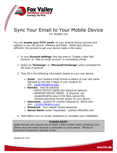 Sync Your Email to Your Mobile Device