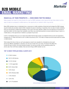b2b mobile email marketing