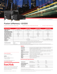 Fusion ioMemory™–SX300
