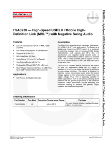 FSA3230 — High-Speed USB2.0 / Mobile High