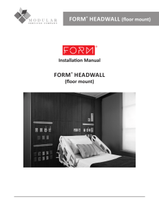 Form Headwall (floor mount)