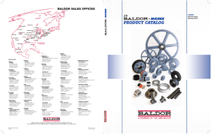 product catalog - Baldor Electric Company, a leader in energy