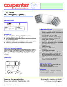 CLEL Series LED Emergency Lighting