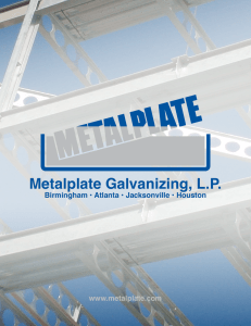 Metalplate Galvanizing`s Brochure