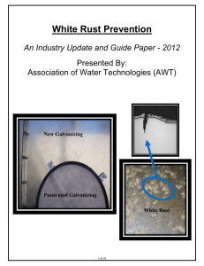 White Rust Prevention - The Association of Water Technologies