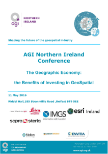 AGI Northern Ireland Conference The Geographic Economy