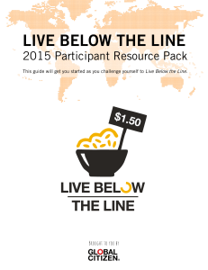 live below the line