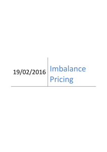 Imbalance Pricing - Single Electricity Market Operator