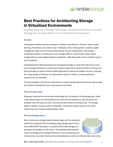 Architecting Storage in Virtualized Environments