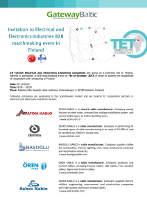 Invitation to Electrical and ElectronicsIndustries B2B matchmaking