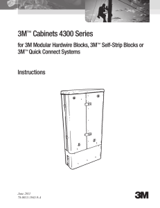 3M™ Cabinets 4300 Series Instructions