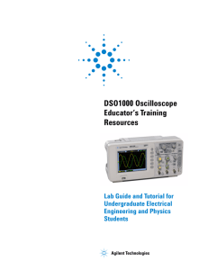 DSO1000 Oscilloscope Educator`s Training Resources