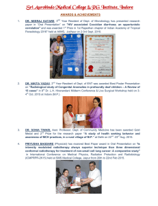 Awards and Achievements - Sri Aurobindo Institute of Medical