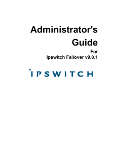Administrator`s Guide - Ipswitch Documentation Server