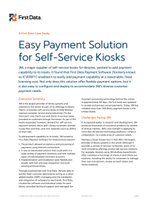Easy Payment Solution for Self-Service Kiosks