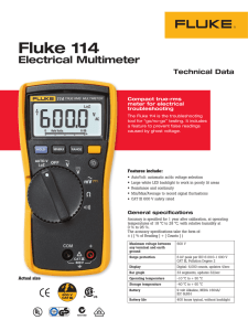 Fluke-114 Electrical Multimeter