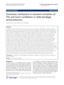 Overshoot mechanism in transient excitation of THz and Gunn