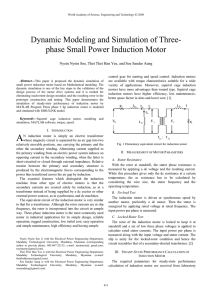 phase Small Power Induction Motor