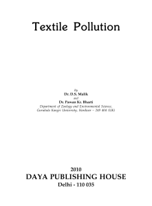 Textile Pollution - Agriculture Books Suppliers