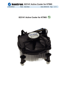 823141 Active Cooler for KT965 823141 Active Cooler for