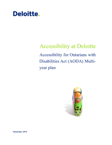Accessibility for Ontarians with Disability Act (AODA)