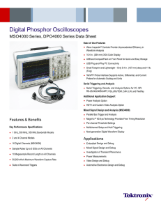 Digital Phosphor Oscilloscopes - MSO4000