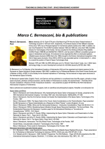Marco C. Bernasconi - Space Renaissance International