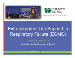 Extracorporeal Life Support in Respiratory Failure (ECMO)