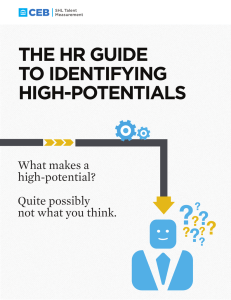 THE HR GUIDE TO IDENTIFYING HIGH