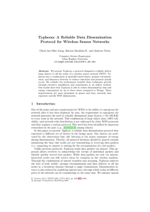Typhoon: A Reliable Data Dissemination Protocol for Wireless