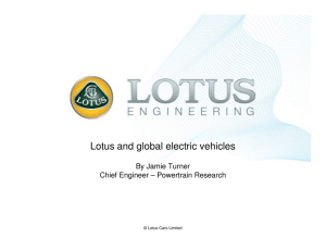 Lotus and global electric vehicles