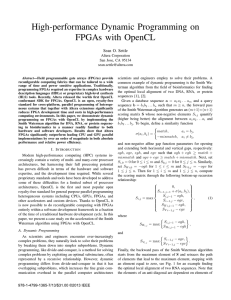 High-performance Dynamic Programming on FPGAs with OpenCL