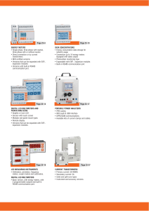 Metering instruments and current transformers