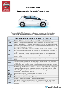 Nissan LEAF Frequently Asked Questions
