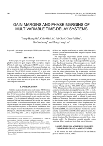 gain-margins and phase-margins of multivariable time