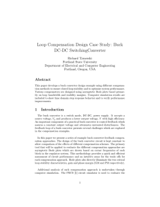 Loop Compensation Design Case Study: Buck DC