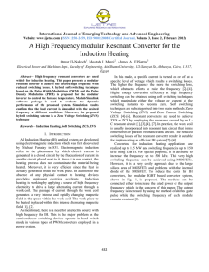 A High Frequency Modular Resonant Converter For The