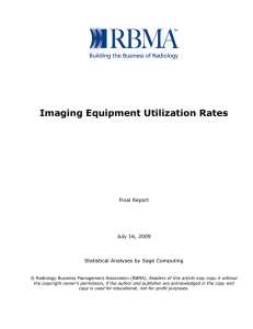 Imaging Equipment Utilization Rates
