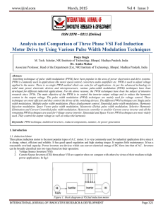 Analysis and Comparison of Three Phase VSI Fed Induction Motor