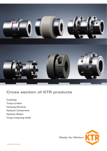 Cross section of KTR products