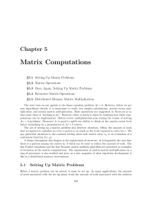 Matrix Computations - Department of Computer Science