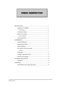 Lab 4: DSBSC Generation