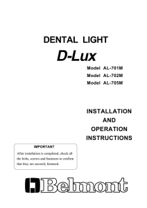 D-Lux 701 Unit, 702 Ceiling, 705 Track Light Inst. - Belmont