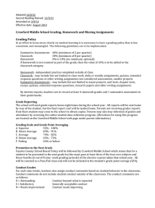 Grading Policy - Crawford Middle School