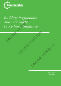 Building Regulations and fire safety procedural guidance