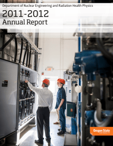 Annual Report - Nuclear Science and Engineering | | Oregon State