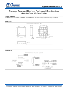 Package, Tape-and-Reel and Pad Layout Specifications