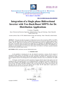 Integration of a Single phase Bidirectional Inverter with