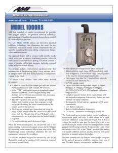 AMI Model 1000RS Portable Trace Oxygen