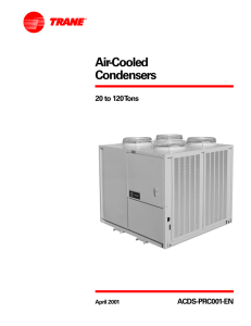 Air-Cooled Condensers, 20 to 120 Tons.